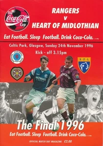 SCOTTISH LEAGUE CUP FINAL 1996 Rangers v Hearts - Picture 1 of 1