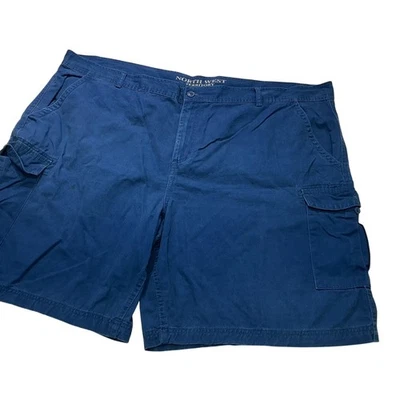 North West Territory Shorts Mens 50 Blue Cargo Cotton Pockets Casual Outdoor - Image 1 of 4
