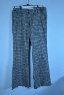 Pantalones a Cuadros Tracy Evans Limited Para Mujer Pierna Recta Talla 11 Gris Elastizados Informales Foto 1 de 4
