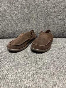 Mocasines Crocs Santa Cruz Para Hombre 8 Marrón Gamuza Sin Cordones 14756 Suelas de Goma - Imagen 1 de 11