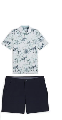 Nuevo Puma Outfit 101 Pantalones Cortos y MATTR Safari Golf Polo Elige Talla y Color Foto 1 de 4