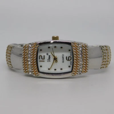VIVANI K2334T Cuff Bracelet Quartz Analog Women's Watch Sz. 6" New Battery - Image 1 of 4