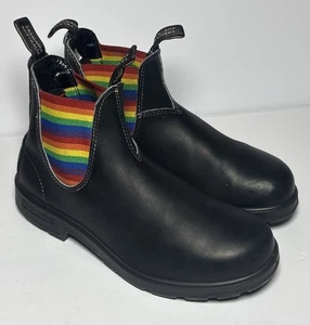 Stivali Chelsea Blundstone Originali 2105 Pelle Nera Arcobaleno Uomo 9 Donna 11 - Foto 1 di 13