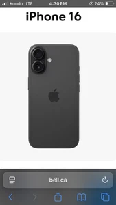 Apple iPhone 16 - Photo 1 sur 3