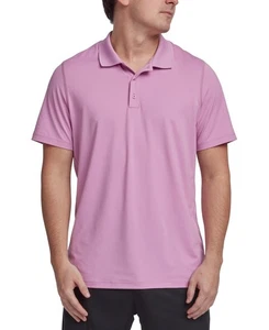 Reebok Mens Regular fit Short Sleeve Polo Shirt XXL Pink Solid - Picture 1 of 1
