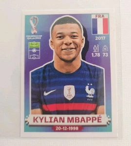 2022 Panini FIFA World Cup Qatar Stickers France Kylian Mbappe #FRA19 - Picture 1 of 2