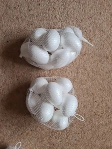 20 Polystyrene Foam Easter Eggs Craft Egg Hunt Decorations H7cm X W 5cm - Picture 1 of 1