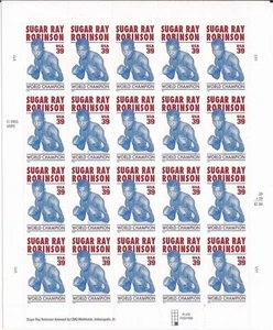 US Stamp - 2006 Sugar Ray Robinson - 20 Stamp Sheet - Scott #4020 - Picture 1 of 1