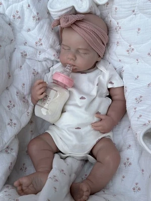 New 100% Full Silicone Reborn Doll - Weighted Newborn Girl - Soft - Flexi -  - Image 1 of 4