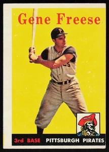 1958 Topps Gene Freese #293 BASEBALL CARD Pittsburgh Pirates OC - Picture 1 of 2