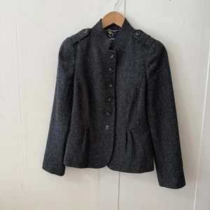 Boden Women's British Tweed by Moon Wool Jacket US 6 Herringbone - Picture 1 of 19