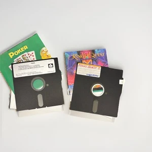 King’s Quest Arcade Game 1980’s Sierra Poker 1985 IBM, PC 128k Share Data - Picture 1 of 5