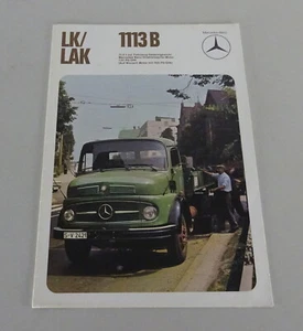 Prospekt Mercedes-Benz Mittelschwerer Kurzhauber 1113 B LK / LAK Stand 07/1975 - Picture 1 of 2
