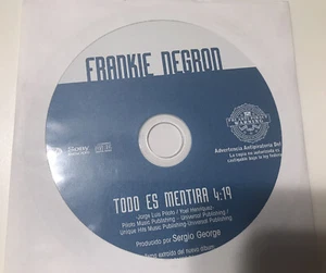 Mega rare PROMOTIONAL CD CARD SLEEVE Frankie Negron Todo Es Mentira 4:19 - Picture 1 of 1