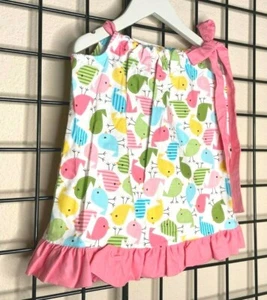 NWT NEW CUTE Ruffle Dress-PINK/White Chicks/Peeps by Haley & Hound 18M-18/24M - Picture 1 of 10