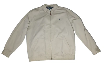 Chaqueta De Colección Polo Ralph Lauren Caqui Bi-Swing Bombardero Forrada a Cuadros Cremallera Completa XLT Foto 1 de 4