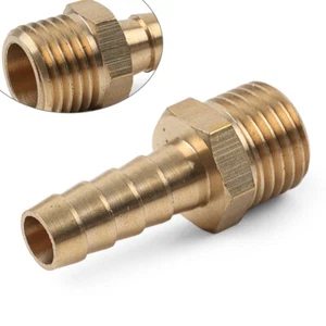 Male Thread M14 M14x15 to Barb 8mm 5/16 Connector Hose Fitting Adapter Pipe - Picture 1 of 10