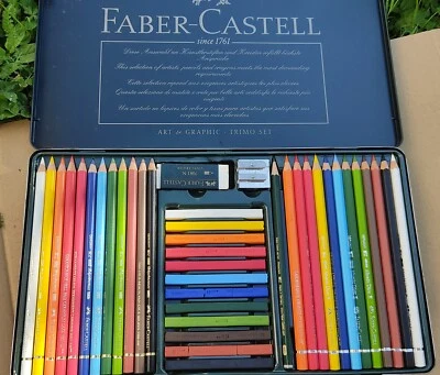 Faber Castell Art Set Künstlerfarbstifte Aquarellstifte Pastell 38 Artikel - Bild 1 von 4