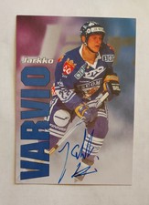 1998-99 Cardset Finland #46 In Person Auto Jarkko Varvio Team Finland