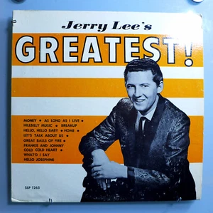 JERRY LEE LEWIS~JERRY LEE'S GREATEST~ULTRA-RARE ORIG '59 SUN MONO LP~NEAR MINT - Picture 1 of 5