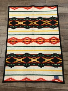 Vintage Pendleton REVERSIBLE Beaver State Blanket Pink 44”x32” Crib Stadium Shaw - Picture 1 of 9