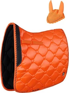 Premium Blazer Dressage Saddle Pad & Bonnet Set/Satin, Breathable, High-Wither - Picture 1 of 10