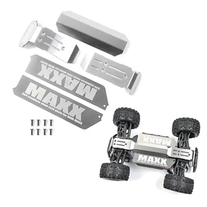 Stainless Steel Chassis Armor Skid Guard Plate set For TRAXXAS Mini Maxx RC Car - Picture 1 of 5