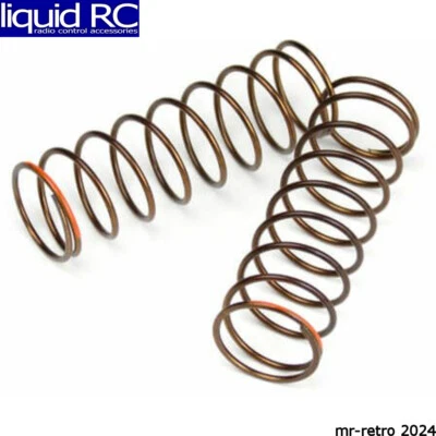 Tekno RC 7246 Shock Spring Set Rr 1.3x9.375 3.01lb/in 63mm Orng - Image 1 of 2