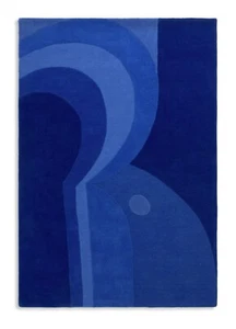 Habitat 60 Ripple Rug by Simone Brewster - 160x230cm - Blue - Picture 1 of 7