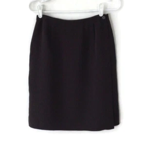 Jones New York Skirt Women's 6  Brown Wrap Knee Length Career - Picture 1 of 12