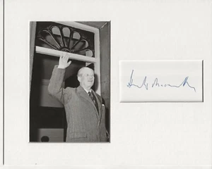 Harold Macmillan pm signed genuine authentic autograph signature UACC RD AFTAL - Picture 1 of 1