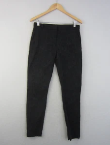 Forever New Pants Womens 10 Black Tapered Mid Rise Stretch Trousers Ladies - Picture 1 of 15