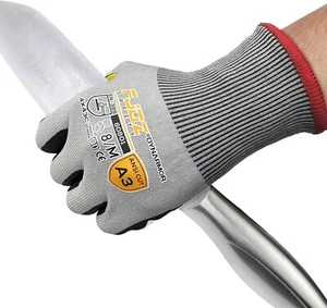 ANSI A3 Cut Resistant Work Gloves, Touchscreen Foam Nitrile Coated 18 Gauge - Foto 1 di 8
