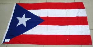 The flag of Puerto Rico Banner Flag (58X34CMS) Spanish: Bandera de Puerto Rico - Picture 1 of 5