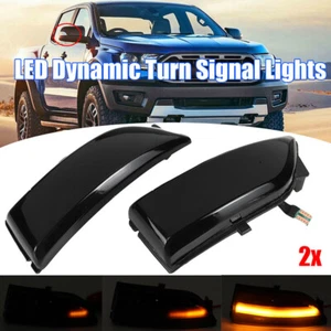 Luz indicadora de espejo lateral dinámico ahumado para Ford Ranger Lariat T6 Raptor LED - Imagen 1 de 7