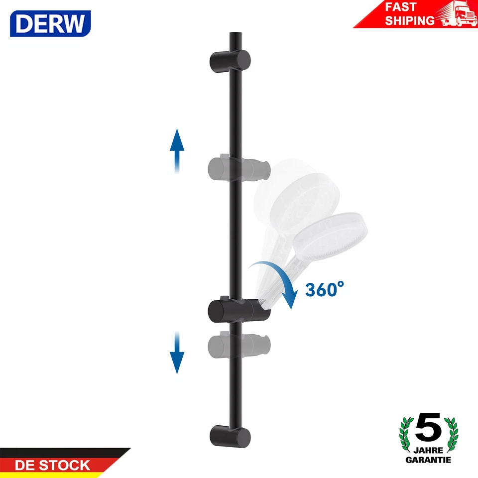 Duschstange Duschstange mit Schiebehalter Duschkopf für Duschhalter Handbrause  - Bild 1 von 4