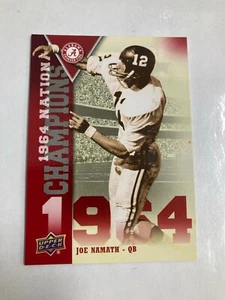 2012 Upper Deck Alabama National Champions Football Karte #NC-JN Joe Namath!!! - Bild 1 von 2