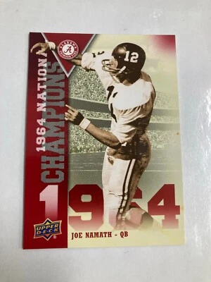 2012 Upper Deck Alabama National Champions football card #NC-JN Joe Namath!!! - Image 1 of 2