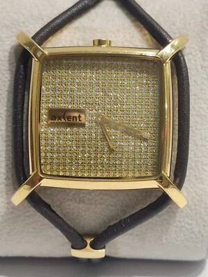 RELÓGIO RARO FLOCO DE NEVE EDIÇÃO LIMITADA dos anos 90 por AXCENT de CRISTAIS DE PAVIMENTAÇÃO DA ESCANDINÁVIA - Imagem 1 de 4