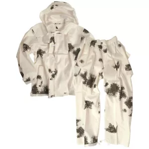 Bw Bundeswehr Traje Camuflaje de Nieve 2-teilig Chaqueta Pantalón Invierno Combi - Imagen 1 de 5