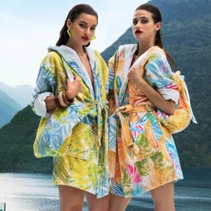 Carrara Accappatoio da Donna con Cappuccio Menorca S66 - Foto 1 di 3