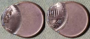 Errors : 2001 Cent 75% Off Center IREC3114 - Picture 1 of 1