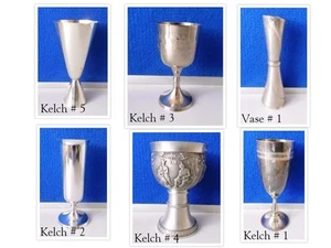 Alte Kelche und Vasen aus Metall - Bild 1 von 42