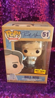 Funko Pop Icons Bill Nye with Globe #51 - Earth Day Hot Topic Exclusive - Image 1 of 3