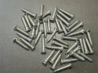 40 piezas Ford #8 x 3/4" con #6 cabeza adorno puerta parabrisas moldura tornillos acero inoxidable Foto 1 de 4