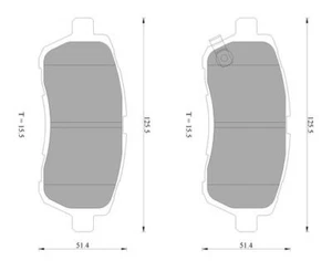 Bosch Front Brake Pads for Ford Fiesta 1.0 Ecoboost JA8, JR8 1L M1J 2012-2017 - Picture 1 of 1