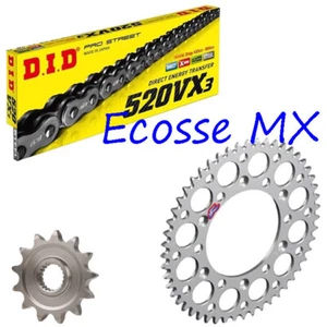 KIT PIGNONE ARGENTO RENTHAL CATENA ORING KTM SX200 EXC200 XC200 DID - Foto 1 di 1