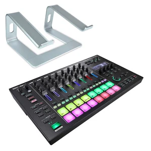 Mesa de mezclas Roland MC-707 Groovebox DJ secuenciador sampler + soporte keepdrum plata - Imagen 1 de 9