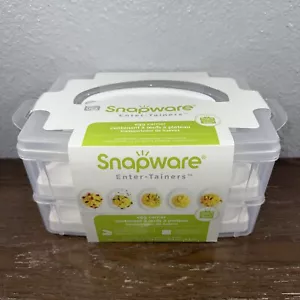 Snapware 2-Layer Snap 'N Stack Food Storage with Egg Holder Trays BRAND NEW - Picture 1 of 5