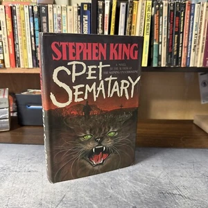 PET SEMATARY Stephen King TRUE First Edition Y38 Gutter Code $15.95 DOUBLEDAY - Picture 1 of 12